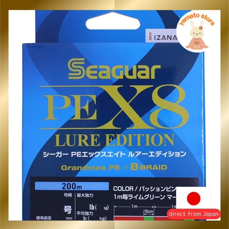 Seaguar Line PE Line Seaguar PEX8 Lure Edition Fishing PE Line 200m 1.2 Size Passion Pink
Seaguar Li
