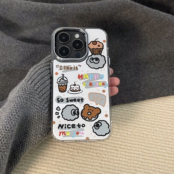 กระจกแต่งหน้านุ่มโปร่งใสกรณี Anti-Fall เคสโทรศัพท์สําหรับ iPhone 16 Promax 15 Promax 12 13 Mini 14plus 11 Pro Max X XS XR XS Max 7 8 plus Se2020