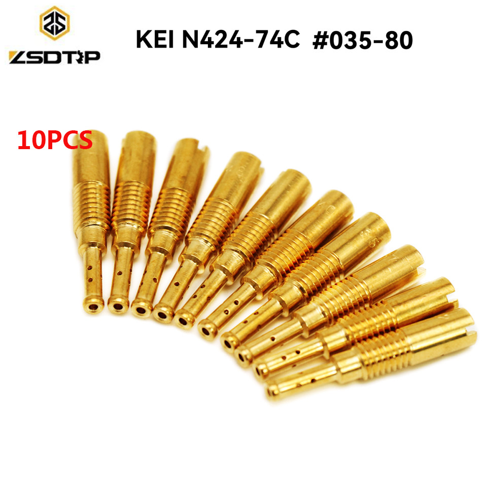 10pcs N424-74C Pilot Slow Jet for PZ19 PB16/18/20 for Kawasaki KLX110 CVKR-D KSV700 LTF KFX KVF750 DR-Z110 YZF-R6 Keihin Carbs