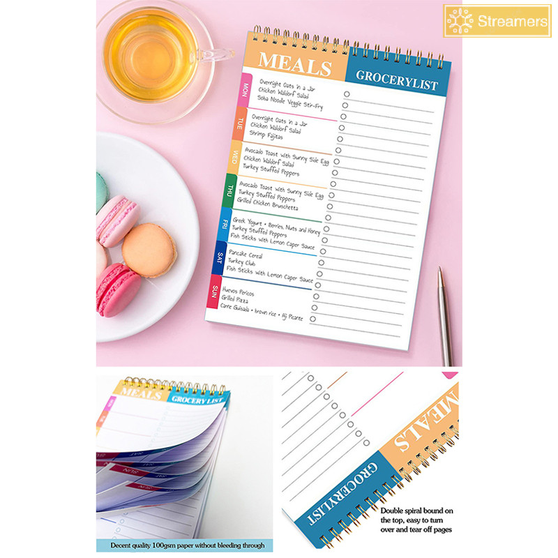 {Streamers} To Do List Notepad Undated Daily Planner Notebook Stationery Teacher Gift Diary Campus A