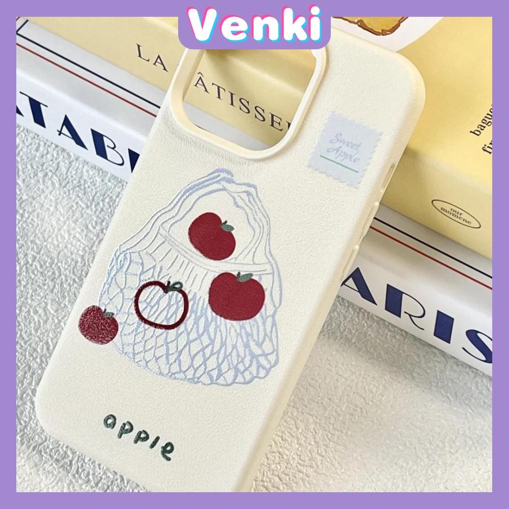 Venki - เคส iPhone 16 Pro Max iPhone 11 เคสหนังเนื้อนิ่มสีแคนดี้ TPU เชอร์รี่น้อยน่ารัก Compatible With iPhone15 Pro max 14 13 12 Pro max XS XR 7 Plus 8 Plus