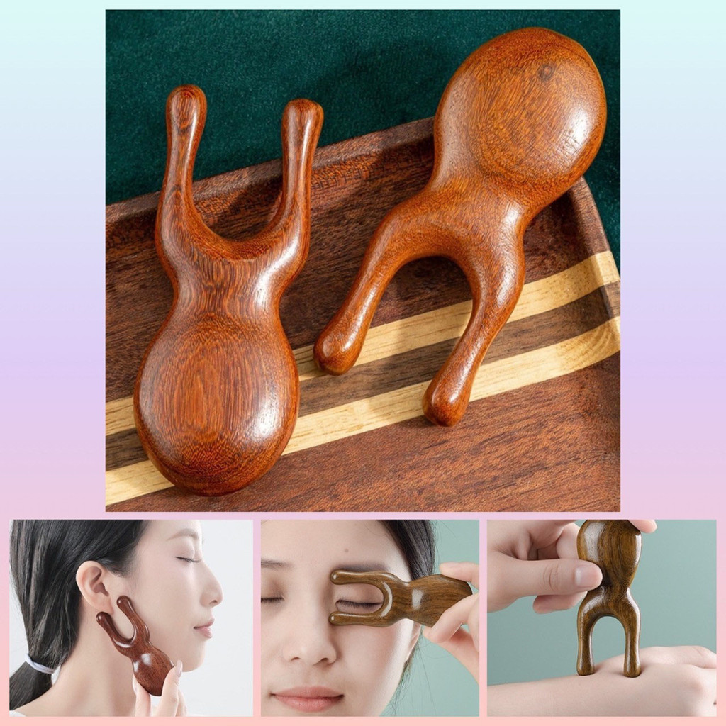 🌸 ไม้นวด จมูก หว่างคิ้ว ขมับ กดจุด ไมเกรน ไม้นวดเท้า ฝ่าเท้า นวด คอ บ่า ไหล่ มือ แก้ปวดเมื่อย สปา กัวซา คลายกล้ามเนื้อ 🌸