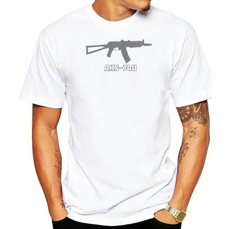 Krinkleov เสื้อ Ak-74 Aks-74U Ak-47 Kalashnikov โซเวียตรัสเซียผู้ชาย 2025 ใหม่พิมพ์ฤดูร้อนเสื้อ(1)