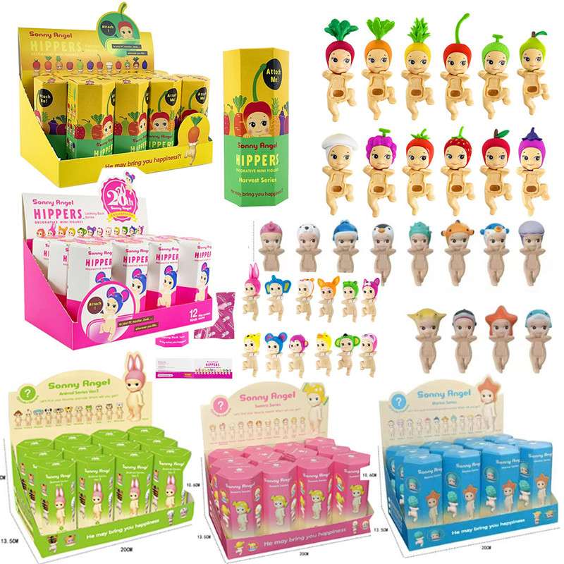 12 ชิ้น Sonny Angel Hippers ผลไม้ Candy Store Sweets Series Sonny Angel Dreaming ไดโนเสาร์สัตว์ Looking กลับ Mini รูปตุ๊กตาน่ารักเครื่องประดับ