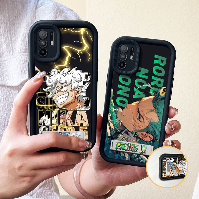 เคส oppo reno6z 5g เคสโทรศัพท์สีดําสําหรับกรณีOppo reno 5z 5Gกรณี