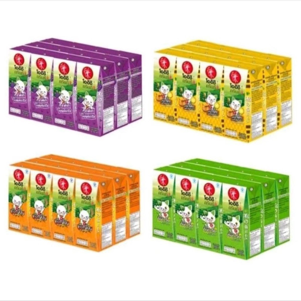 ยกลัง โออิชิ Oichi ชาเขียวพร้อมดื่ม Green Tea 4 รสชาติ ขนาด 180 มล. 36 กล่อง สินค้าใหม่ ยกแพคสุดคุ้ม พร้อมส่ง ครบรส