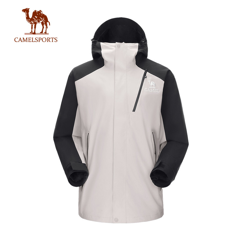 CAMEL SPORTS เสื้อแจ็คเก็ตกันน้ําสามในหนึ่งเดียวกลางแจ้งผู้หญิง