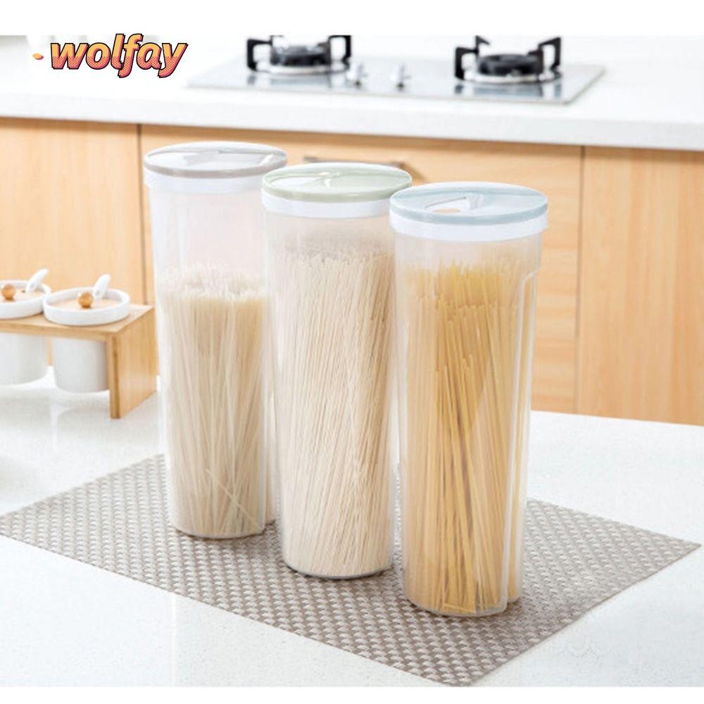 Wolfay ถังเก็บอาหารกล่องตะเกียบมัลติฟังก์ชั่นขายร้อนสปาเก็ตตี้ Crisper