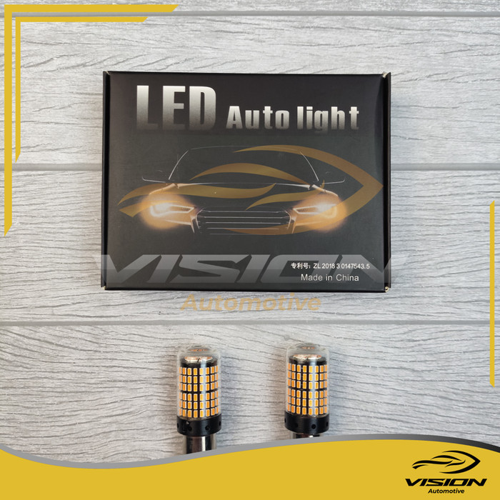 ไฟไฟเลี้ยว Led MUD 144 CANBUS 1156 - 150 BAU15S S21 LEGS 1 - สีเหลือง