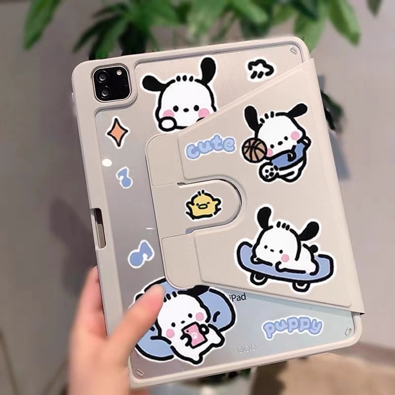 เคสฝาพับ ลายการ์ตูน น่ารัก ปรับองศาได้360 องศา Samsung Tab A9 Plus/Tab A7 lite/Tab S6 lite/Tab S9 FE S9FE มีช่องใส่ปากกา