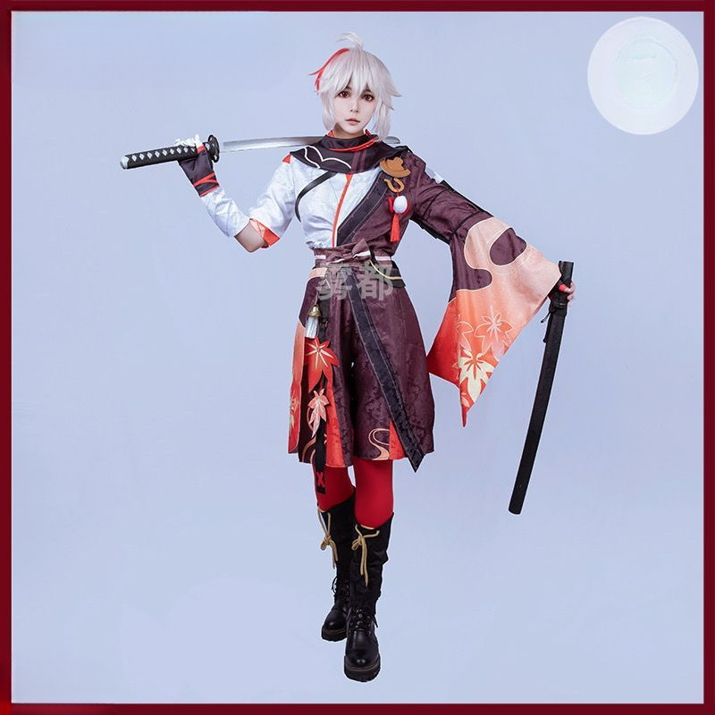 Genshin Impact Kaedehara Kazuha Complete set of samurai cosplay games, anime costumes