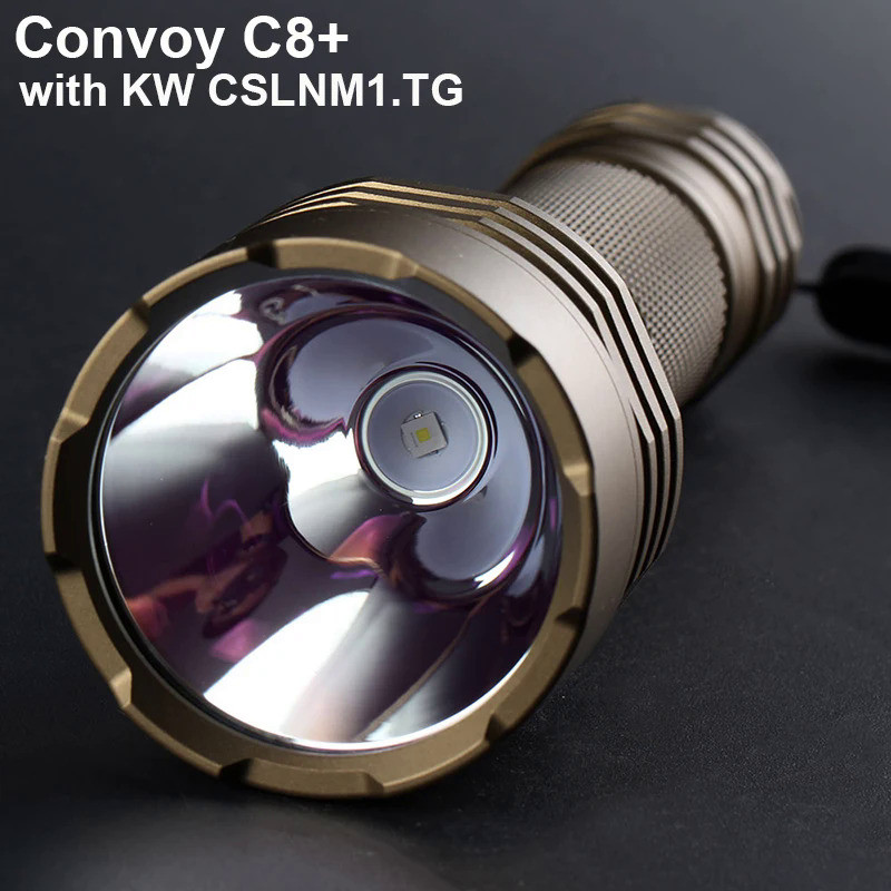 Convoy C8 Plus with KW CSLNM1.TG Led Portable Flashlight Torch 6500K Flash Light High Power 18650 Ta