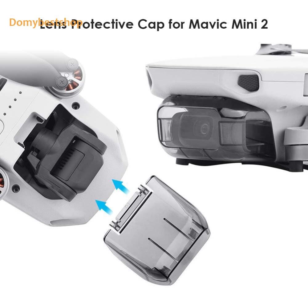 Pc โปร่งใส Drone เลนส์ป้องกันหมวกสําหรับ DJI Mavic Mini 2 กล้องกิมบอลฝาครอบกันฝุ่นแบบพกพา Anti-Scratch Guard Prop Fixer [Domybestshop.th]
