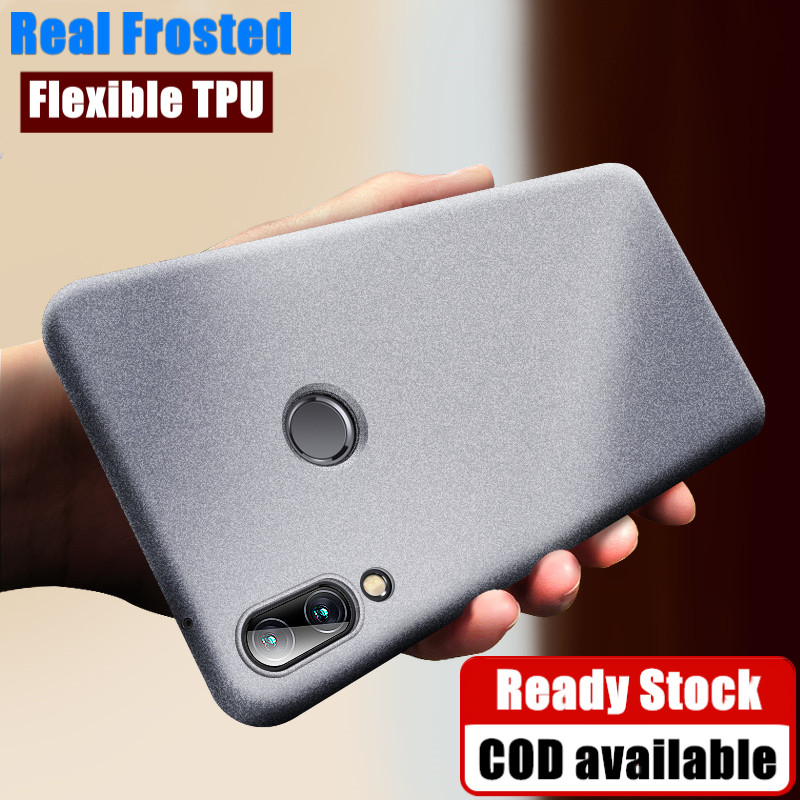 สําหรับ Huawei Honor Play COR-L29 L09 เนื้อ Frosted จริงยืดหยุ่นซิลิโคนกรณี Anti-scratch Matte Anti-ลายนิ้วมือปกหลัง