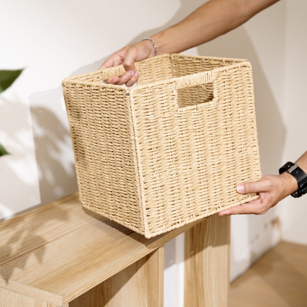 SB Design Square ตะกร้าอเนกประสงค์ KC-PLAY รุ่น JY001/28 cm. สีธรรมชาติ  แบรนด์ KONCEPT FURNITURE