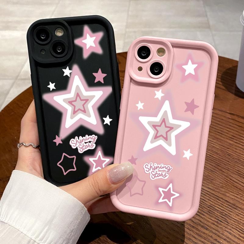 เหมาะสำหรับ VIVO Y17 Y15 Y12 Y15s Y15a Y15c Y12a Y12s Y11 Y11s Y16 กรณีโทรศัพท์มือถือป้องกันรอยขีดข่วน Cute Art Star