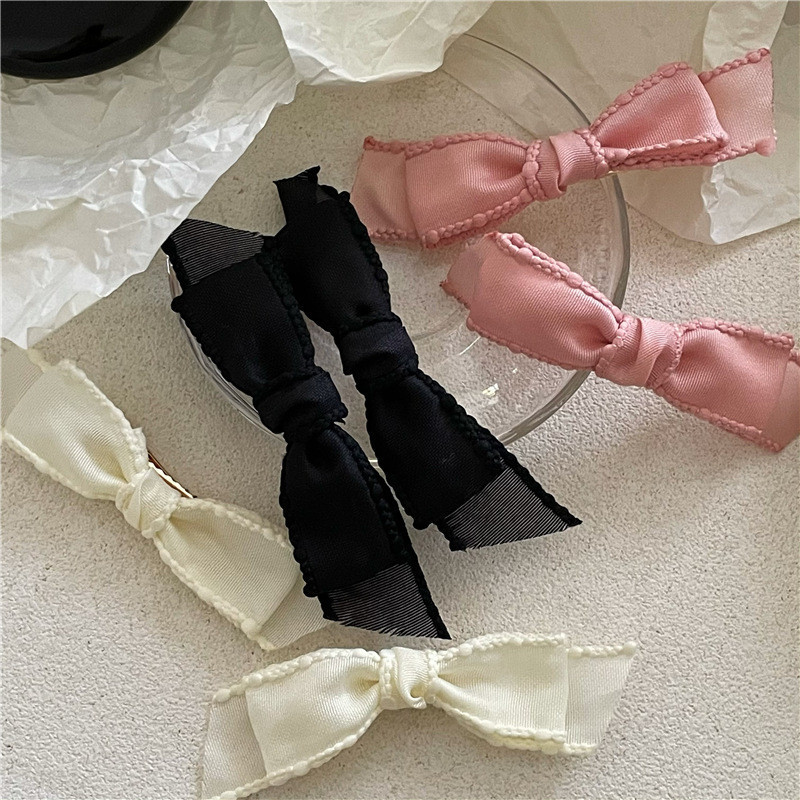 กิ๊บติดผมหน้าผาก โบว์ เจ้าหญิงเกาหลี น่ารัก ย้อนยุค เครื่องประดับผม สําหรับผู้หญิง - รูปที่ 6