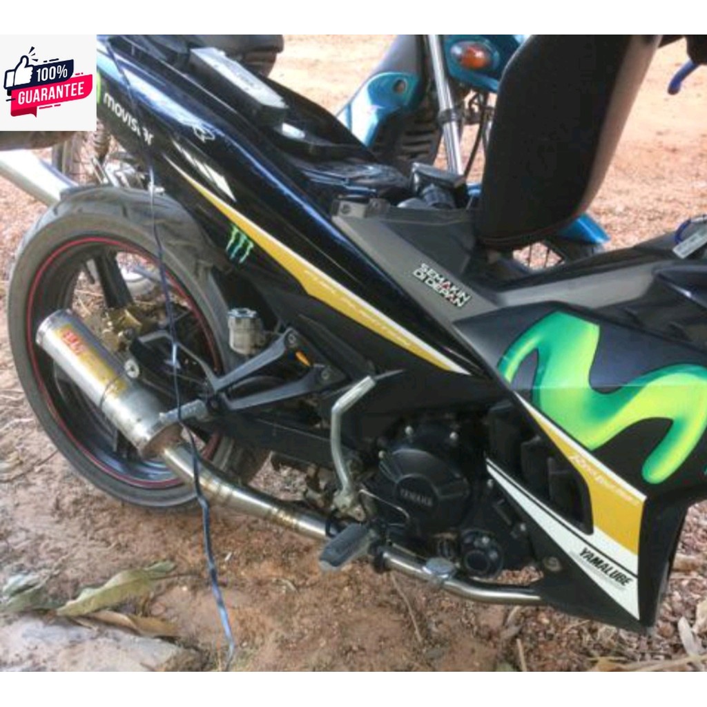 คอท่อ Exciter150 สวมปลายท่อแต่งขนาด 2 นิ้วสแตนเลส