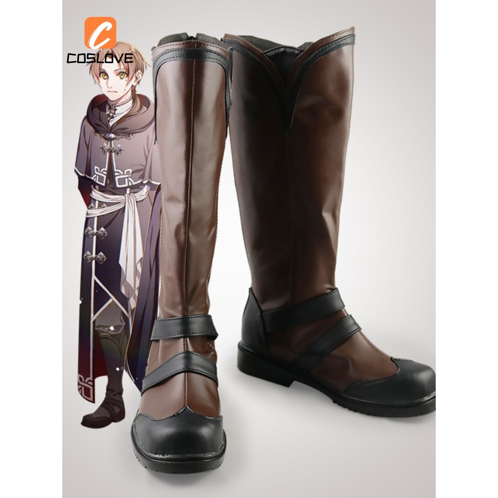 อะนิเมะ Mushoku Tensei: Jobless Reincarnation Rudeus Greyrat คอสเพลย์รองเท้าชุดสําหรับผู้ใหญ่ Cos ตก