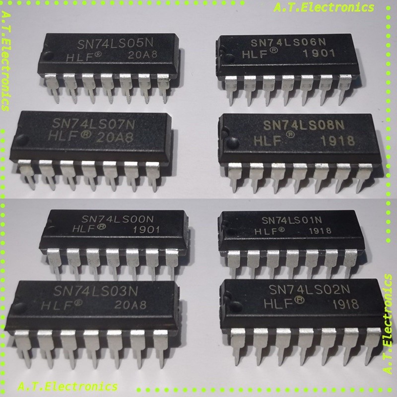 ic 74ls  74LS00 74LS02 74LS04 74LS08 74LS11 74LS14 dip smd