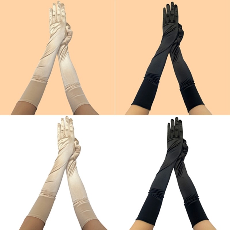 YOI ถุงมือผู้หญิง 1920s ถุงมือเต็มนิ้วสําหรับชุดแต่งงานสําหรับ 1920s