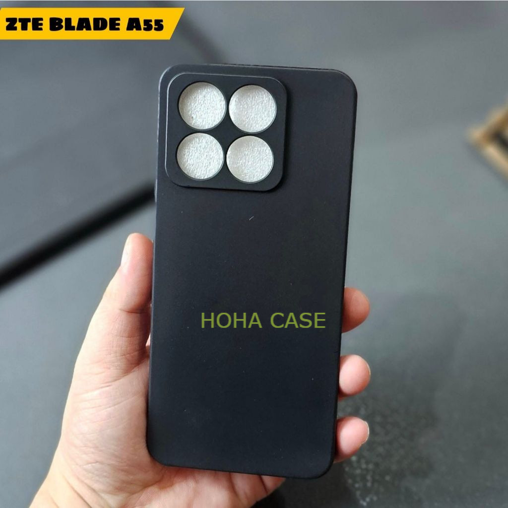 เคส Zte Blade A55 | Zte Blade A35 Case Black Matte Casing Premium Slim Exellent Cover | ซอฟท์แมท | เ