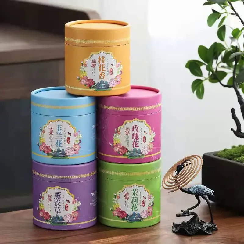 40 Single Plate 4 Hours Natural Plant Incense Coil Lavender/Jasmine/rose Indoor Scent Burning Home D