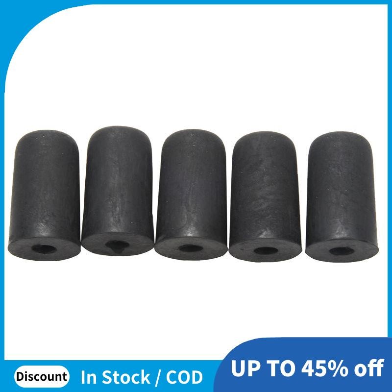 5 ชิ้น Cello Endpin Tip Protector ยาง Cello tail pin case Tip Cap Protector ลื่นสําหรับ Cello Stringed ไวโอลินอะไหล่ทนทาน