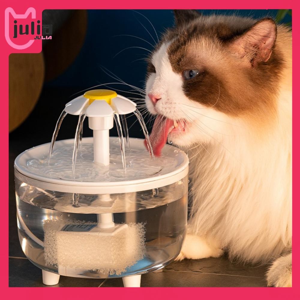 [Julia1.th] 1200ml น้ําพุแมว USB น้ําพุสัตว์เลี้ยง เครื่องกรองน้ําดื่มแมวอัตโนมัติ