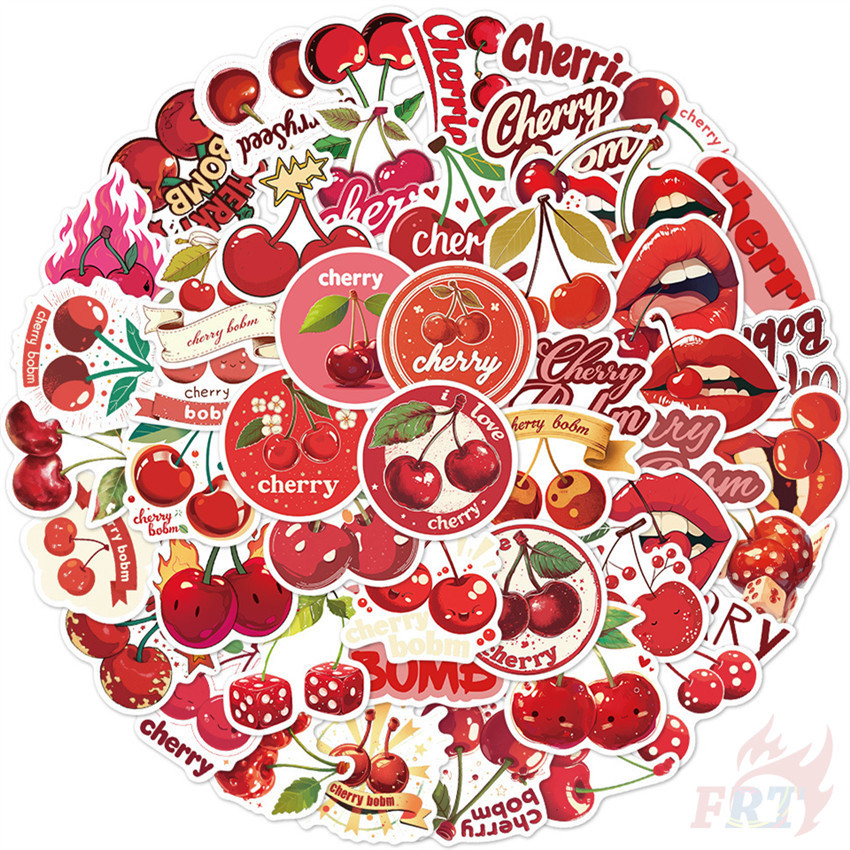 50ชิ้น/เซ็ต ❉ สติ๊กเกอร์ Cherry Lips Series 01 ❉ Diy แฟชั่นสติ๊กเกอร์ Doodle กันน้ํา