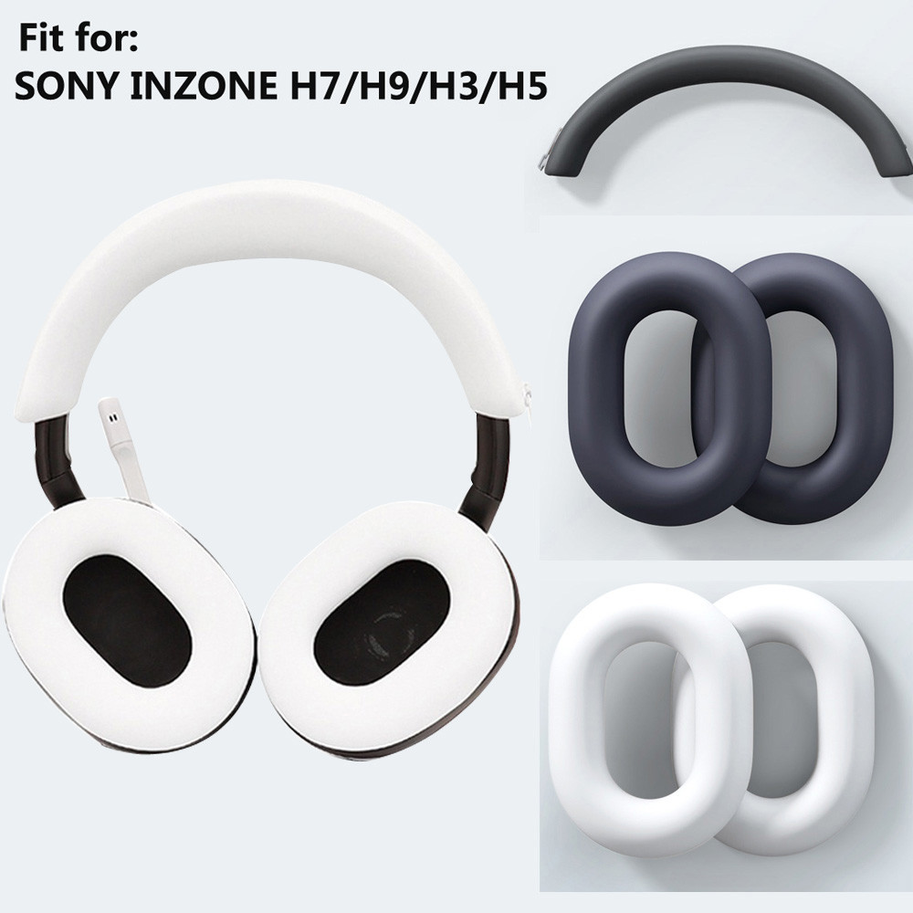 ซิลิโคนแผ่นรองหูฟังสําหรับ SONY INZONE H7/H9 หูฟัง, สําหรับ INZONE H7 อุปกรณ์เสริมซิลิโคนนุ่มผิว Protector