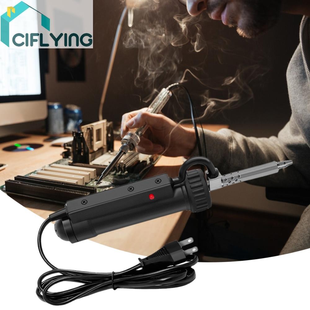 Bbt-680 เครื่องดูดฝุ่นไฟฟ้า Solder Sucker ไฟฟ้าสูญญากาศ Solder Sucker พร้อม 3Nozzle [Ciflying.th]