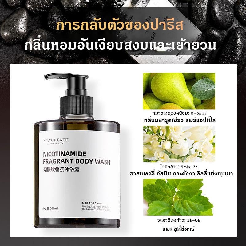 M'AYCREATE ไนอาซินาไมด์ น้ำหอม ครีมอาบน้ำ กลิ่นหอมอ่อนๆ รูปที่ 5