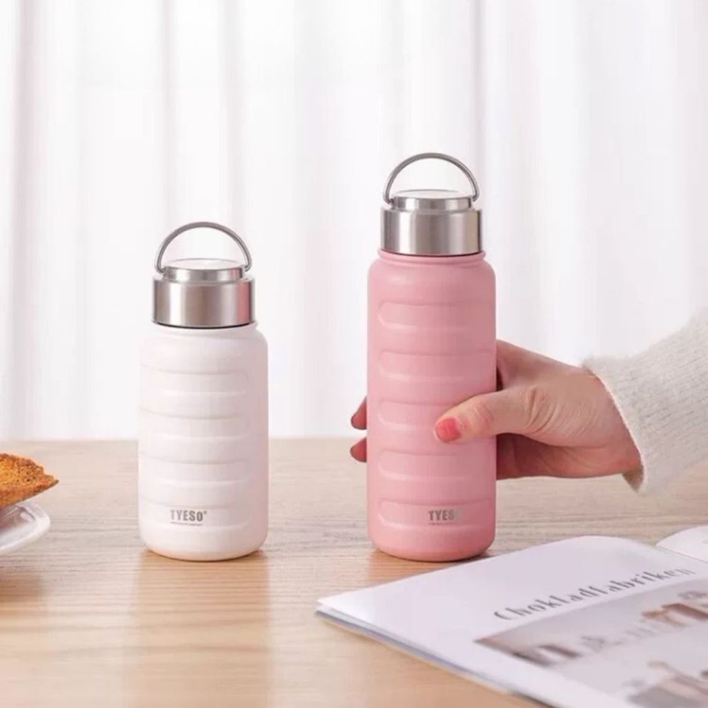 TYESO กระบอกน้ำเก็บอุณหภูมิได้ทั้งร้อนและเย็น สแตนเลส 304 ขนาด 750ml 1000ml
