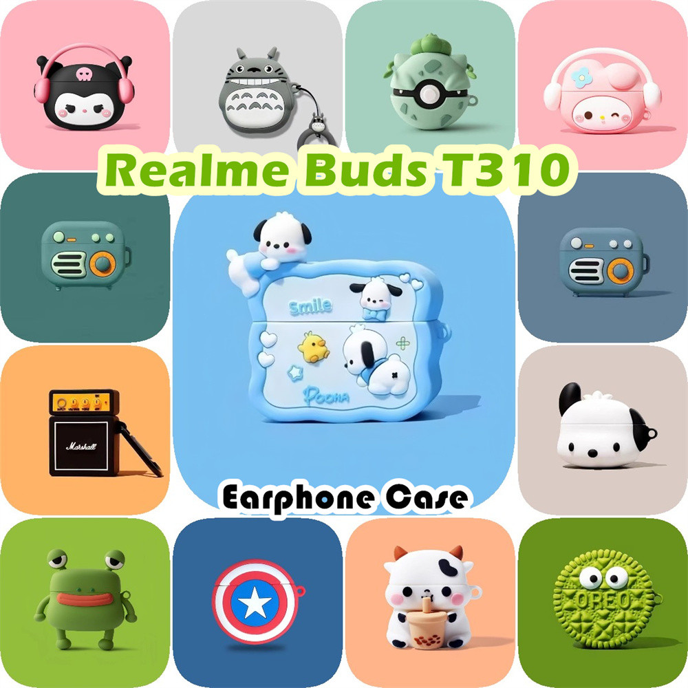 【Case Home】นําไปใช้กับ Realme Buds T310 เคส Case เคสหูฟัง น่ารัก ซิลิโคนนุ่ม เคส เคสหูฟัง NO.2