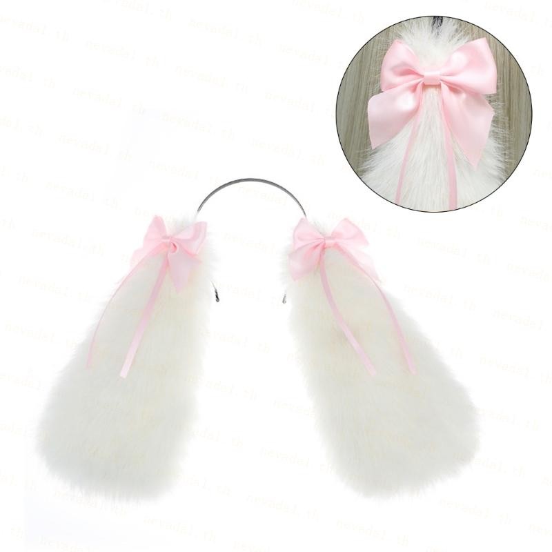ʚɞ Ne ʚɞ Rabbits Hairband อะนิเมะคอสเพลย์ปาร์ตี้กระต่ายแถบคาดศีรษะสัตว์หูภาพเคลื่อนไหวผม Hoop สําหรับ Con บทบาทเล่น
