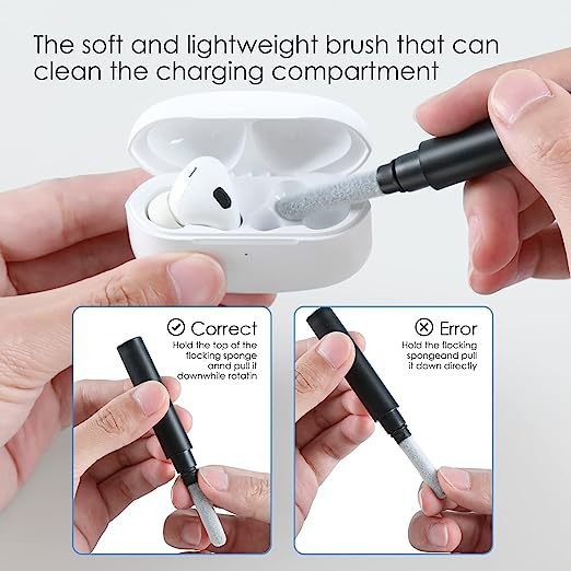 หูฟังไร้สายทําความสะอาดชุดสําหรับ Airpods Pro 1 2 3 หูฟังทําความสะอาดปากกาแปรงเครื่องมือสําหรับ Xiaomi Huawei Lenovo ชุดหูฟัง