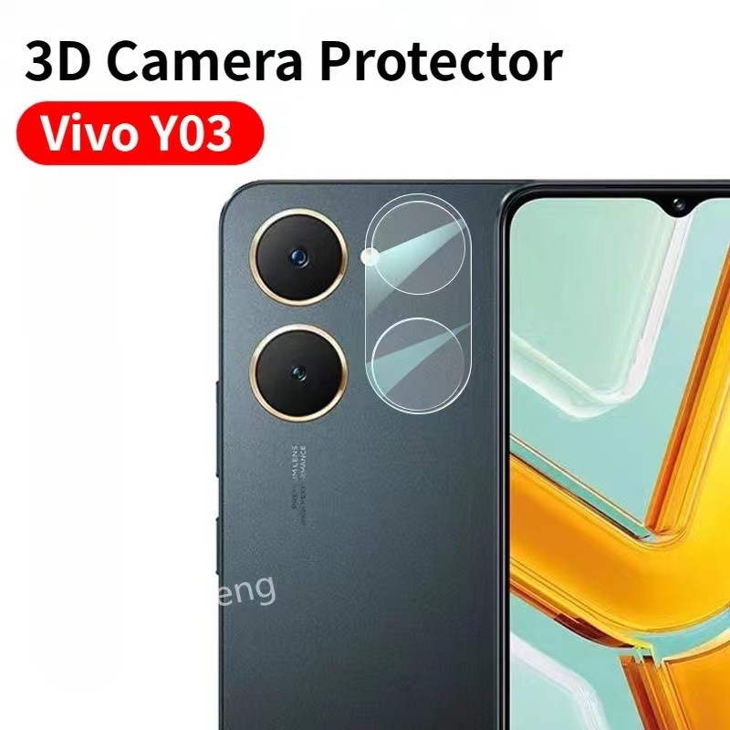ฟิล์มกระจก กันรอย เลนส์กล้อง สำหรับ Vivo Y03T Y28s Y18 Y03 วีโว่ วาย03 ฟิล์ม
