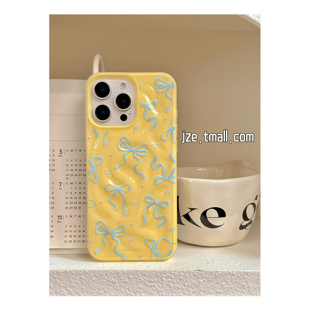 Huiwanju โบว์จีบสําหรับ iphone16ProMax เคสโทรศัพท์มือถือ 15promax สาวหัวใจ 13 ความรู้สึกขั้นสูง 16pro super fire 14 เคสป้องกันแบบรวมทุกอย่าง - รูปที่ 6