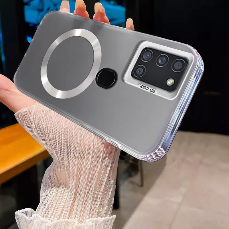 ปลอกสําหรับRealme 7i Realme c17 เคสโทรศัพท์กันชนAnti slip soft Edgeแฟชั่นแหวนดูดแม่เหล็กฝาครอบกันกระแทกYbpywcxq