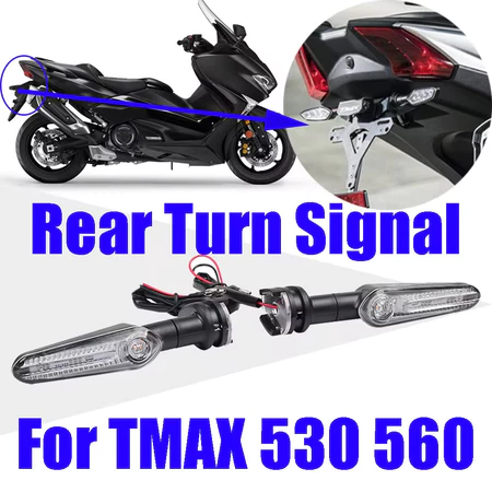 รถจักรยานยนต์ด้านหลังไฟเลี้ยวไฟแสดงสถานะทิศทาง Flasher โคมไฟสําหรับ YAMAHA Tmax T-MAX 530 560 TMAX530 TMAX560 อุปกรณ์เสร