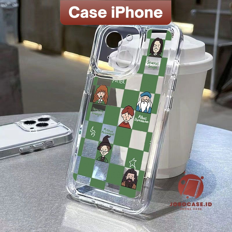 Harry Potter Green Case iPhone 16 15 Pro Max iPhone 14 ip 13 por 7P 8P 12 11 Pro Max XR SE 2022 7 8 