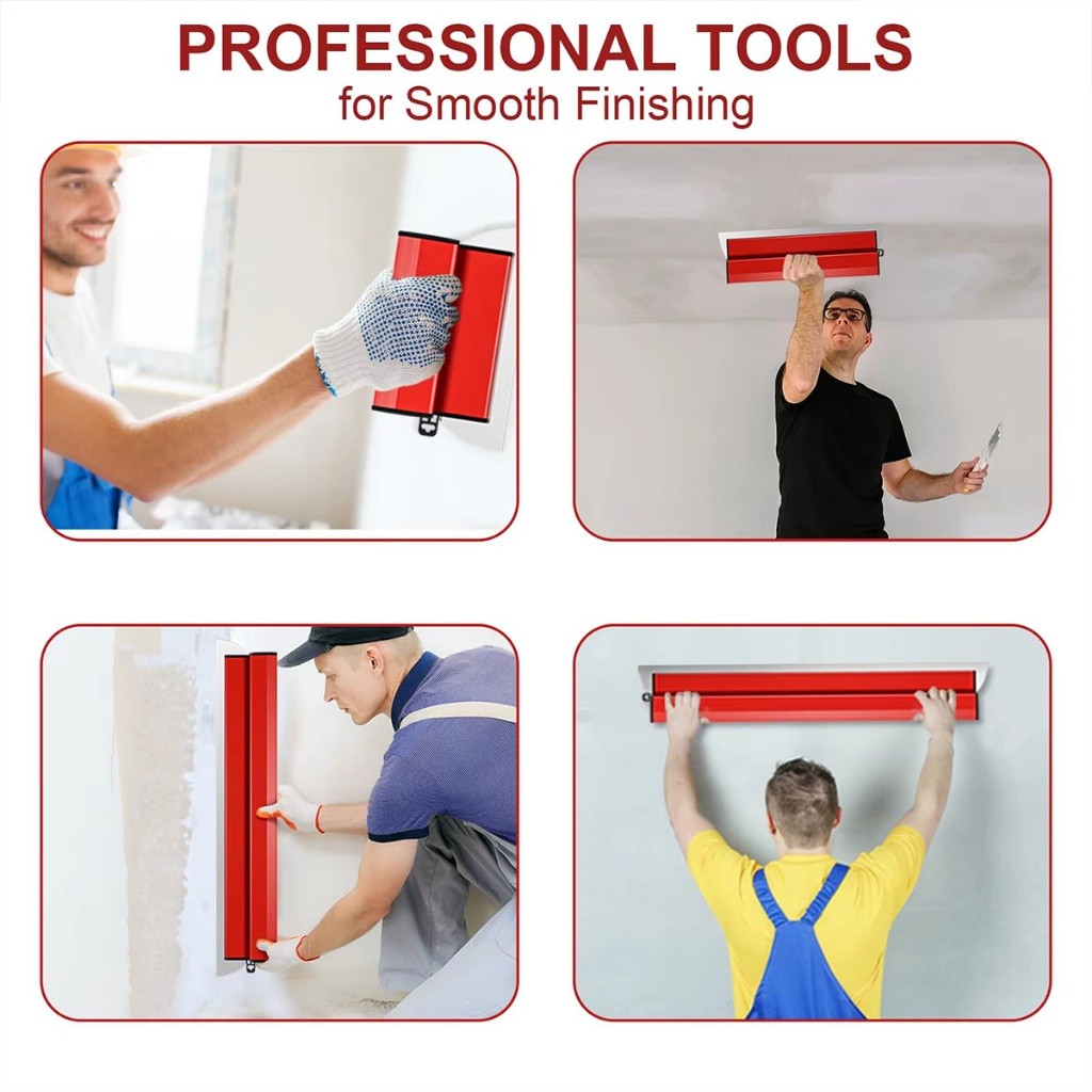 คูปองสุดคุ้ม！ เกรียงฉาบปูนปลาสเตอร์ ยืดหยุ่นได้ 25ซม.60ซม.ทาสีผนัง ที่ฉาบปูน แบบสแตนเลส - รูปที่ 7