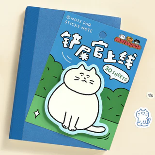 30 ชิ้นแมวน่ารักรูป Sticky Notes Kawaii สัตว์ Memo หมายเหตุแผ่นการ์ตูนแมวออกแบบ Themed เครื่องเขียน Notepad สําหรับโรงเรียนอุปกรณ์สํานักงาน