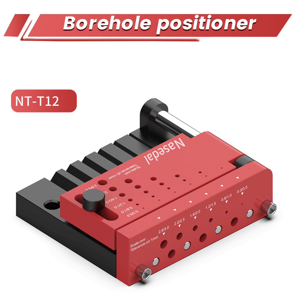 Nasedal ใหม่ Borehole Positioner Precision เจาะสําหรับ Gundam รุ่นอาคารรอบ Rod Center Locator Jig DIY Hobby เครื่องมือ NT-T12