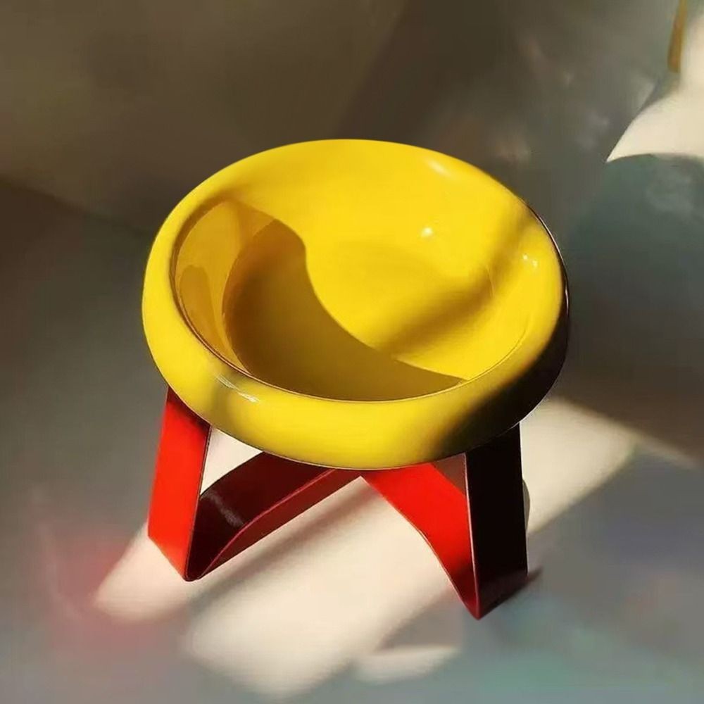 บีทริกซ์‌ ชามสัตว์เลี้ยงป้องกันคอพร้อมขาตั้งชามแมวป้องกันกระดูกสันหลังสูงฟุตชามสุนัขอุปกรณ์สัตว์เลี้ยง - รูปที่ 5