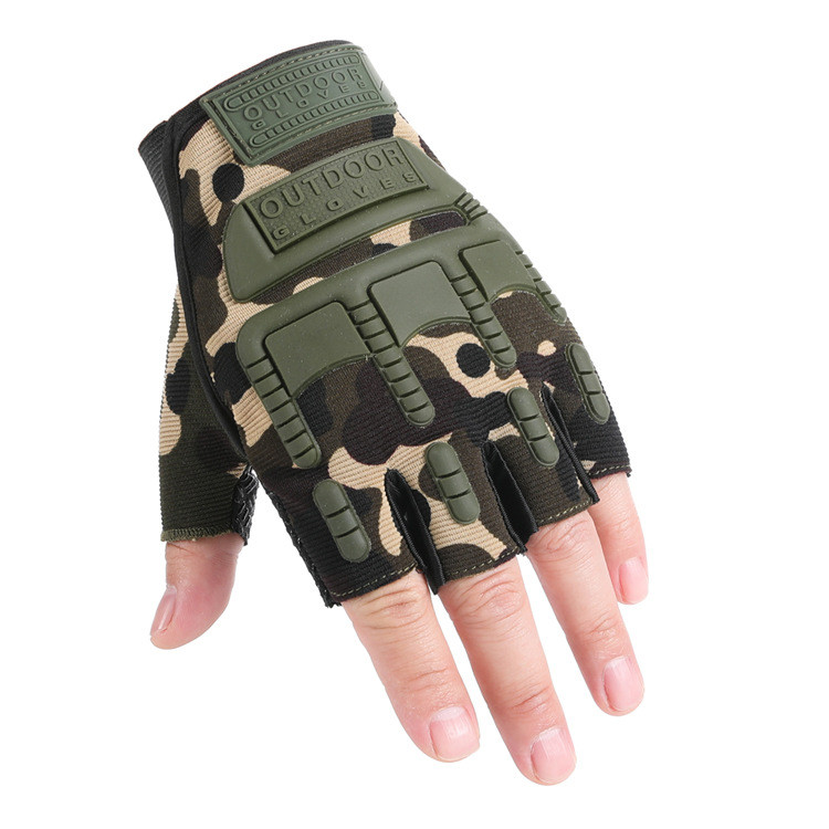 F096 ถุงมือครึ่งนิ้ว สำหรับผู้ชายและผู้หญิง สำหรับการฝึกซ้อม ปีนเขา กันลื่น กีฬากลางแจ้ง