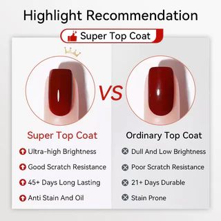 【Local】BORN PRETTY 100g Super Top Coat Base Gel No Wipe Top Coat Glossy Long lasting Top Coat Functional Gel Nail Supplies