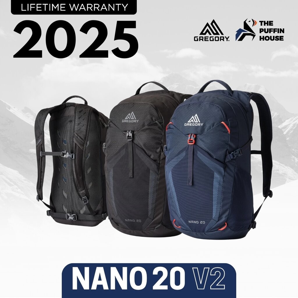GREGORY Nano 20 V2 (2025) เป้ Daypack ใช้ได้ทุกเพศ
