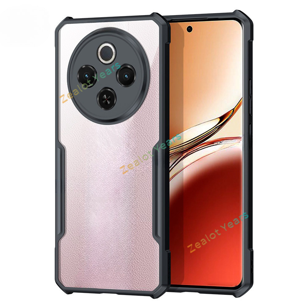 ปลอกสําหรับ iQOO Z10 5G อะคริลิคใสซิลิคอนเคสโทรศัพท์กันกระแทกฝาหลัง